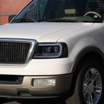 Spec-D 04-08 F-150/Mark LT Headlights LED C-Bar Smoked