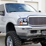 Spec-D 99-04 Ford F250 F350 F450 Dual Halo Headlights Black