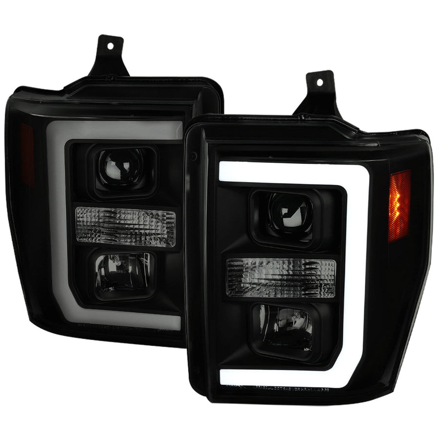 Spec-D 08-10 Ford F250 F350 F450 Projector Headlights Smoked