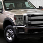 Spec-D 11-16 Ford F250 F350 F450 Pro Headlights Chrome Smoked
