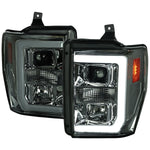 Spec-D 08-10 F250 F350 F450 Super Duty Headlights Chrome SM