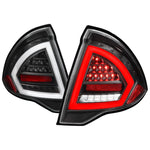 Spec-D 10-12 Ford Fusion Tail Lights LED Matte Black/Clear