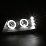 Spec-D 99-04 Ford Mustang Dual Halo Projector Headlights Black