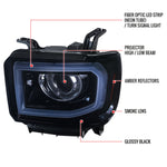 Spec-D 14-19 GMC Sierra Projector Headlights Black/Smoked