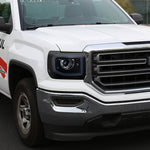 Spec-D 14-19 GMC Sierra Projector Headlights Black/Smoked