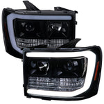 Spec-D 07-14 GMC Sierra 1500HD 2500HD Projector Headlights Black/Smok