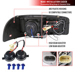 Spec-D 00-06 GMC Yukon Denali Headlights Halo Projector Smoked