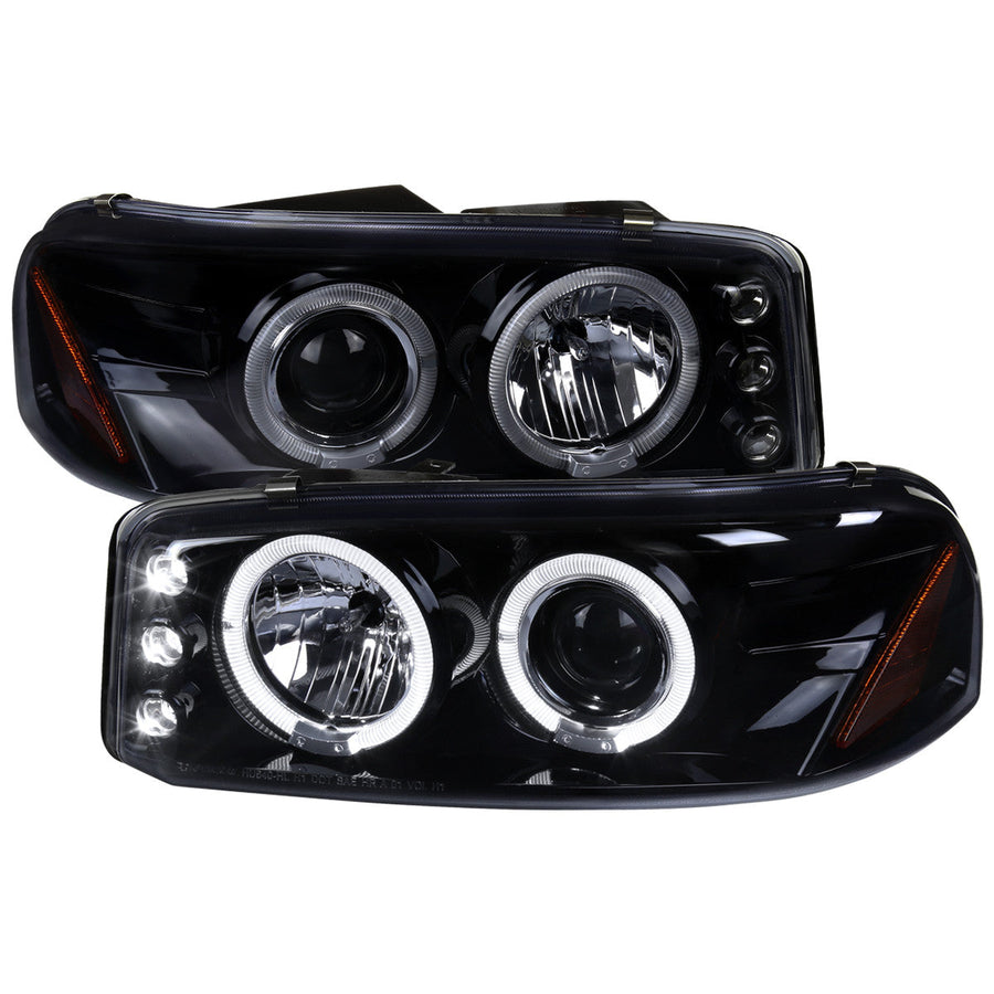 Spec-D 00-06 GMC Yukon Denali Headlights Halo Projector Smoked