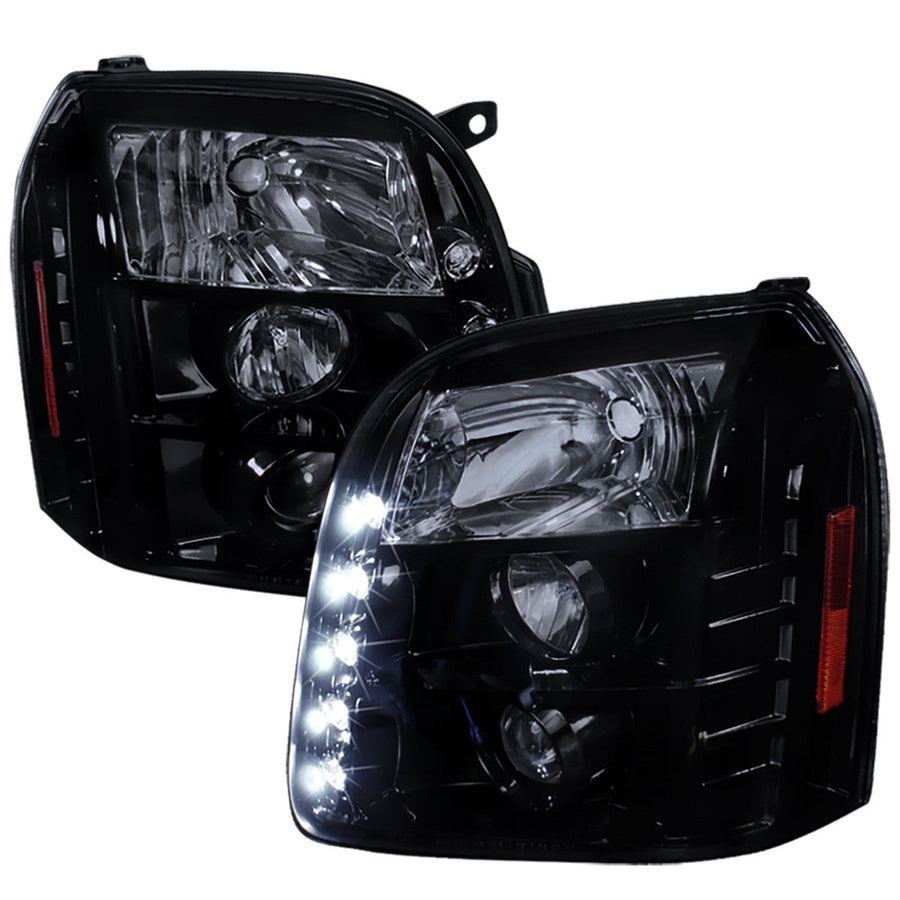 Spec-D 07-14 GMC Denali Yukon Projector Headlights Black/Smoked