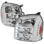 Spec-D 07-14 GMC Yukon Denali Halo Projector Headlights Chrome