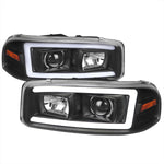 Spec-D 01-06 GMC Yukon Denali Projector Headlights Black Clear