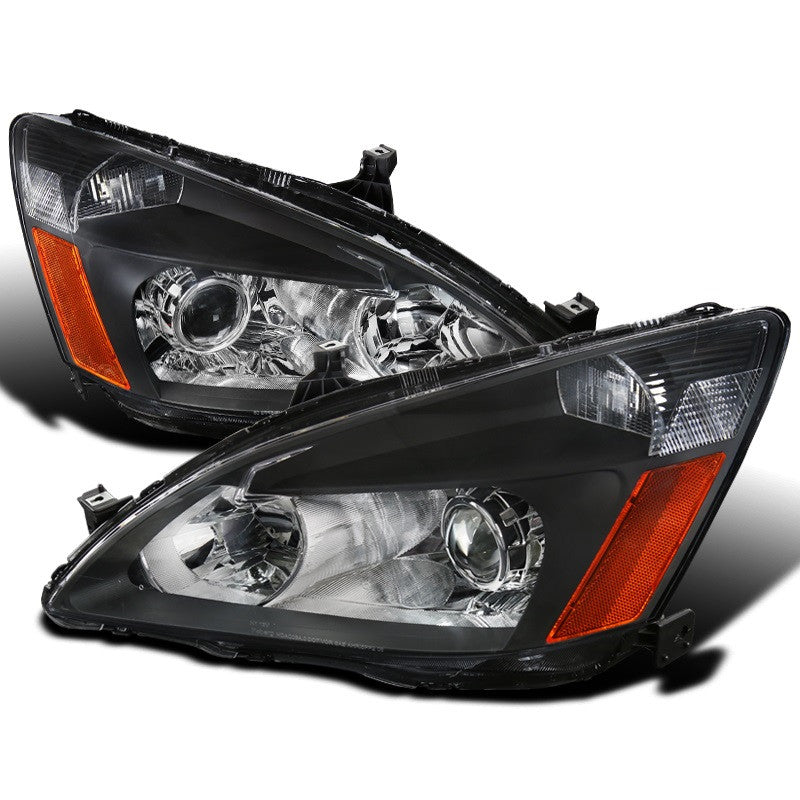 Spec-D 03-07 Honad Accord Retrofit Projector Headlights Black