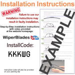 2019 Lincoln Nautilus Wiper Blades w/2yr Wear Warranty (Set of 2) Beam Wipers