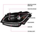 Spec-D 10-11 Kia Soul LED Bar Projector Headlights Black