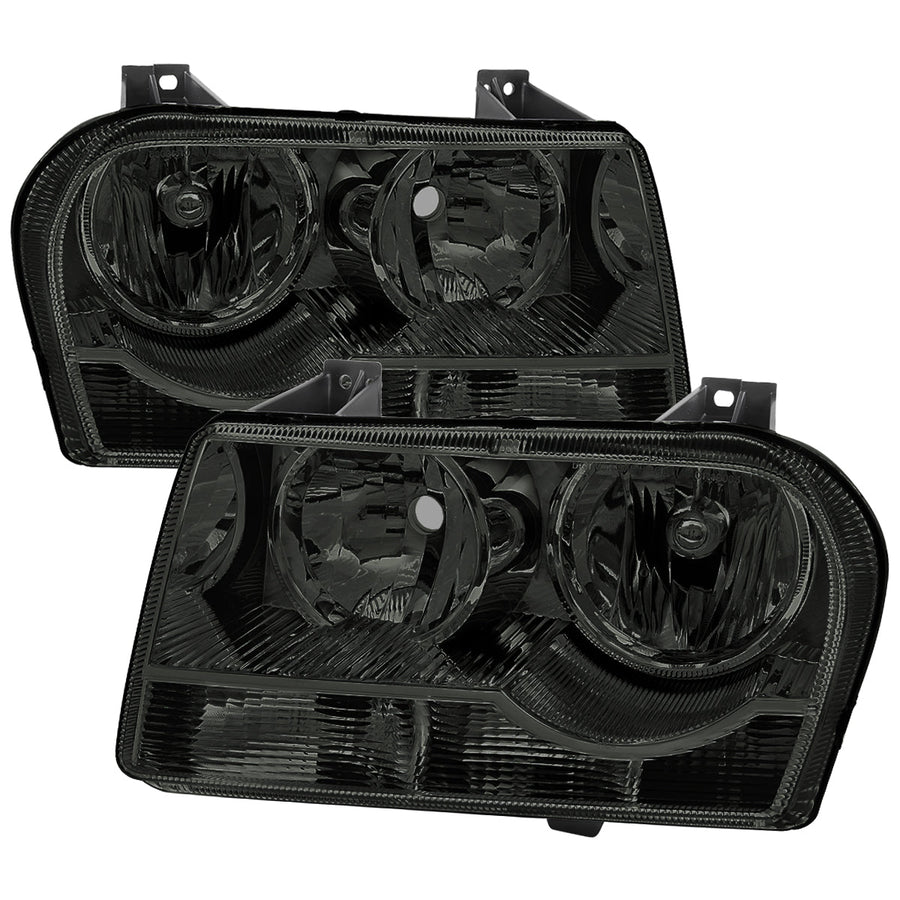 Spec-D 05-10 Chrysler 300 OE Style Chrome w Smoked Lens Headlights