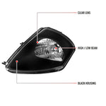 Spec-D 00-05 Mitsubishi Eclipse Crystal Headlights OEM Style Black