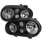 Spec-D 99-06 VW Golf Mk4 GTI/R32 Cabrio V2 Headlights OEM Style Black