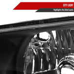 Spec-D 01-05 Lexus IS300 Crystal Headlights OEM Style Black