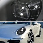 Spec-D 12-2018 Porsche 911 991 LED Projector Headlights Black