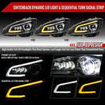 Spec-D 08-14 Mercedes C-Class W204 Headlights Sequential Black/Clear
