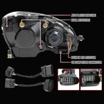 Spec-D 08-11 Benz W204 C-Class SEQ LED Headlights Black/Smoked