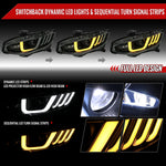 Spec-D 16-21 Honda Civic Headlights Switchback SEQ LED Black/Smoked