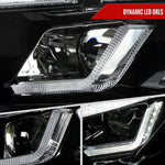 Spec-D 15-17 Mustang Headlights Sequential Start-Up Animation Black