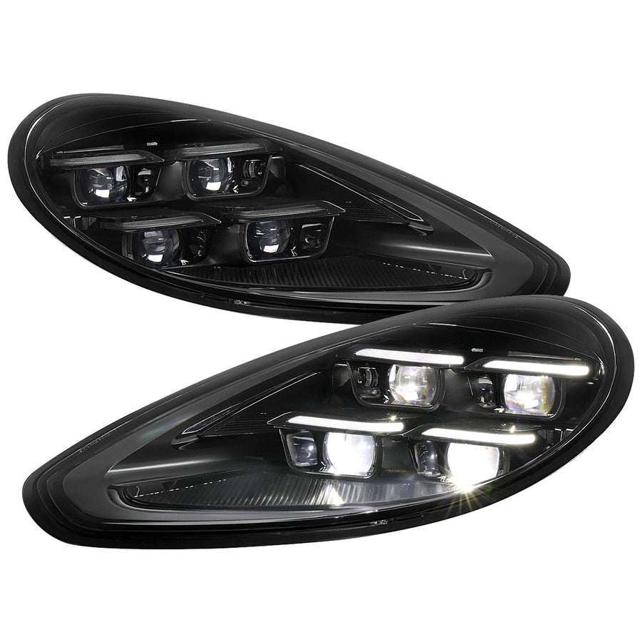 Spec-D 14-16 Porsche Panamera 970 Matrix Style Headlights for HID Blk