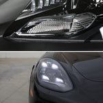 Spec-D 17-22 Porsche Panamera Headlights Matrix Style Projector Black