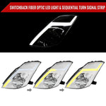 Spec-D 03-05 Nissan 350Z SEQ Projector Headlights Chrome 350Z03