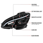 Spec-D 08-11 Benz W204 C Class Pro Headlights Light Bar Black