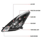 Spec-D 00-05 Toyota Celica Projector Headlights LED Black