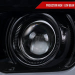 Spec-D 10-13 Chevy Camaro LED Bar Projector Headlights GL BlackSmoked