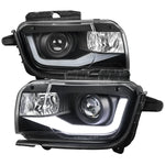 Spec-D 10-13 Chevy Camaro LED Bar Projector Headlights Black