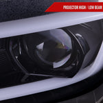 Spec-D 14-15 Chevy Camaro Headlights SEQ LED Strip Black/Smoked