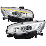 Spec-D 16-23 Toyota Tacoma Passenger Projector Headlight Chrome