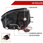 Spec-D 00-05 Mitsubishi Eclipse Dual Halo Headlights Black/Smoked