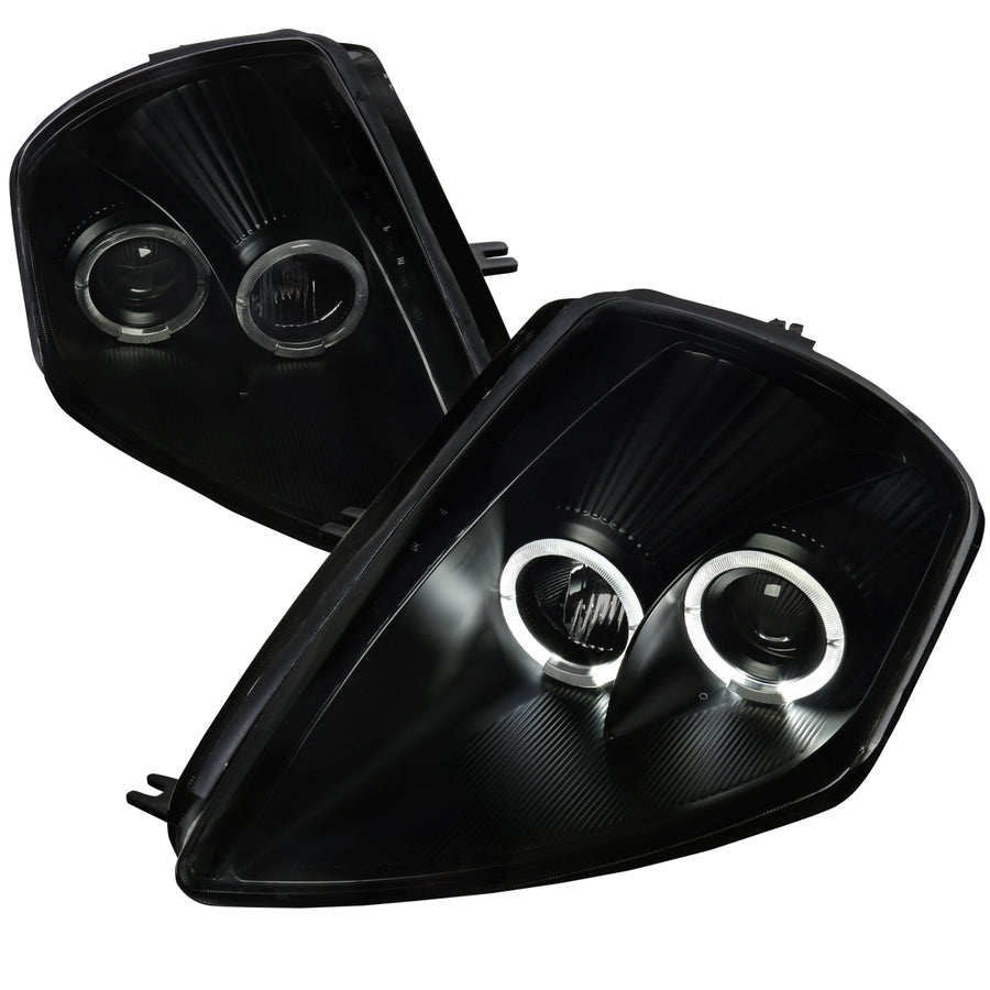 Spec-D 00-05 Mitsubishi Eclipse Dual Halo Headlights Black/Smoked