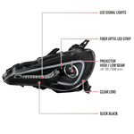 Spec-D 12-17 Scion FRS/ 86 LED Bar Projector Headlights Black