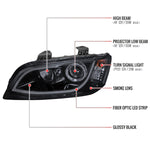 Spec-D 08-09 Pontiac G8 Projector Headlights LED Bar Black/Smoked