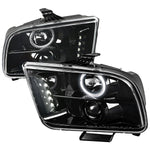 Spec-D 05-09 Ford Mustang Halo Projector Headlights Black