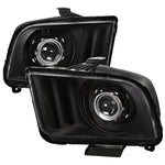 Spec-D 05-09 Ford Mustang H1 bulb Projector Headlights Black