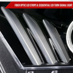 Spec-D 10-14 Ford Mustang Headlights Sequential Turn Signals Black