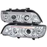 Spec-D 01-03 BMW E53 X5 Dual Halo Projector Headlights Chrome
