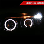 Spec-D 01-03 BMW E53 X5 Dual Halo Projector Headlights GL Black/Smoked