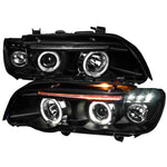 Spec-D 01-03 BMW E53 X5 Halo Projector Headlights Black