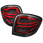 Spec-D 06-11 Mercedes M-Class Red Bar LED Tail Lights Clear Lens