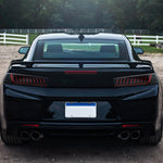 Spec-D 16-18 Chevrolet Camaro LED Red Bar Tail Lights Black