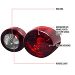 Spec-D 05-10 Chevy Cobalt Coupe LED Tail Lights Chrome/Red