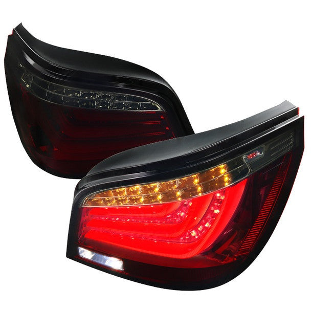 Spec-D 04-07 BMW E60 525i 530i 550i 545i LED Tail Lights Red Smoked